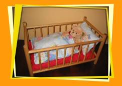 ��eczko naturalne z niebiesk� poscielk�